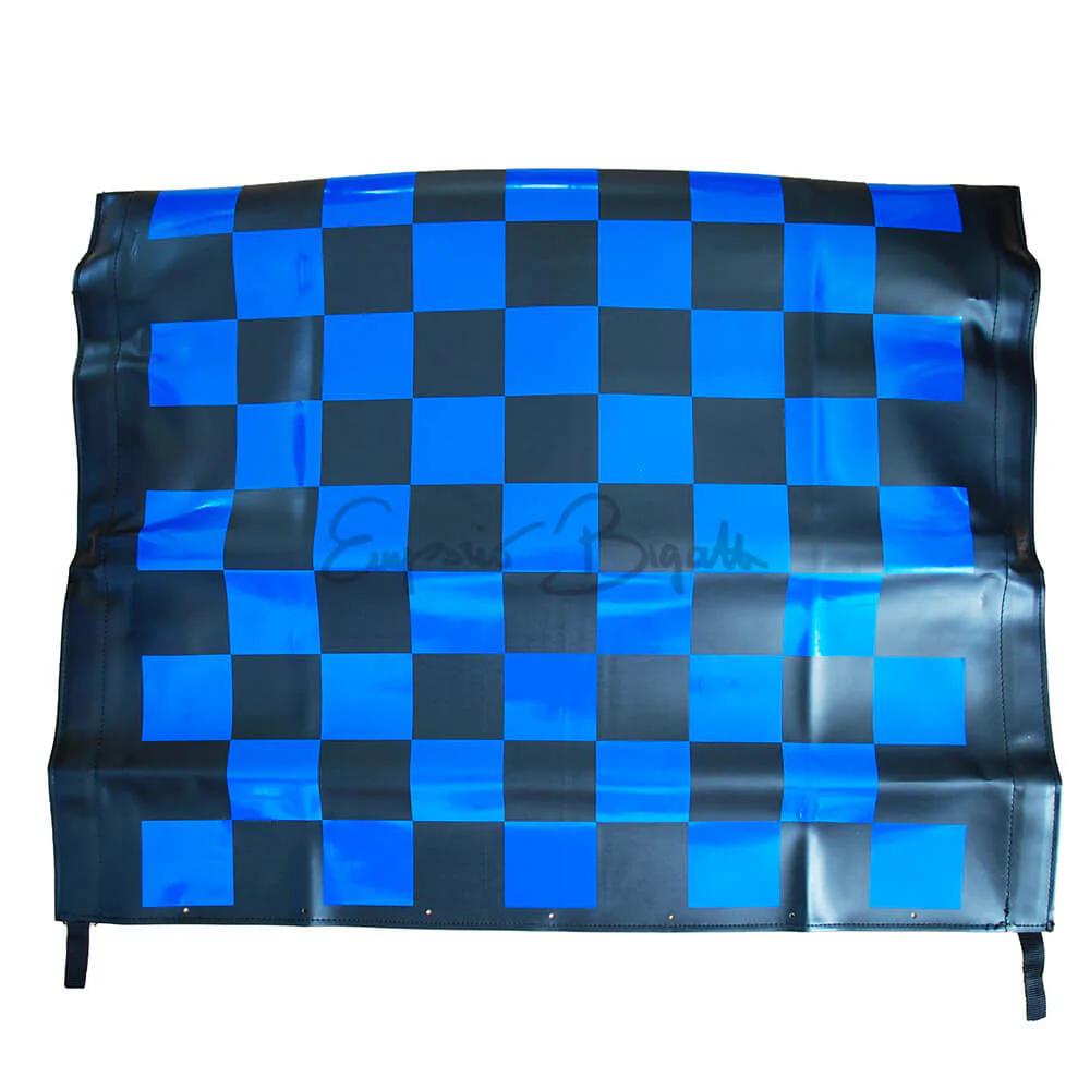 Capote a scacchi con telaio blu | Fiat 500 F L R |