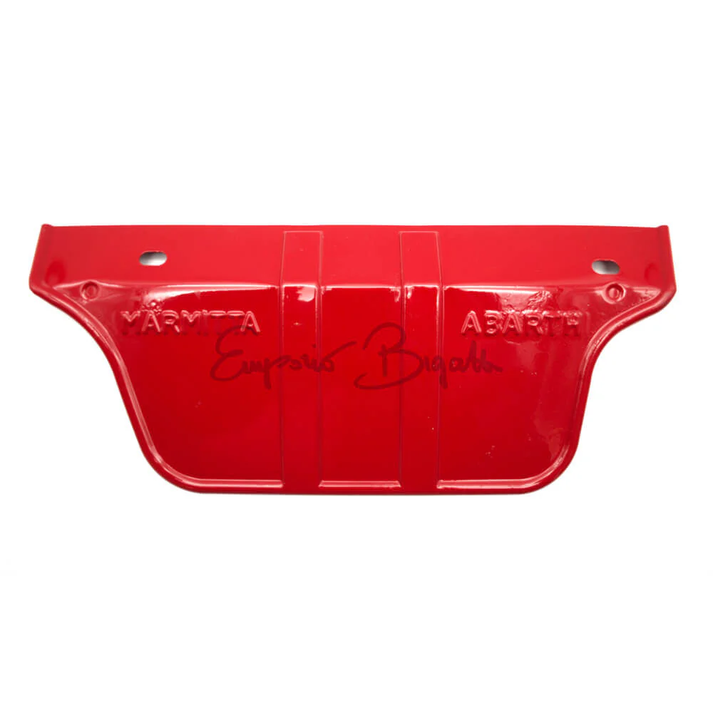 Carter riparo marmitta e spinterogeno Rosso tipo Abarth | Fiat 500 D F L R | - Image 4