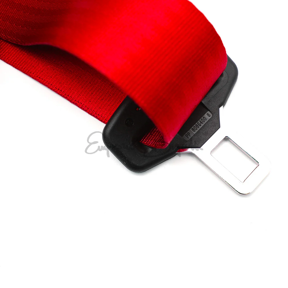 Cinture di sicurezza omologate rosse con arrotolatore adattabili con Staffe di Montaggio nere | Fiat 500 N D F L R Giardiniera | - Image 2