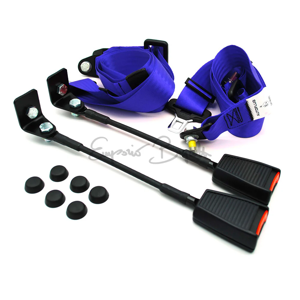 Cinture di sicurezza omologate statiche blu | Fiat 500 N D F L R Giardiniera |