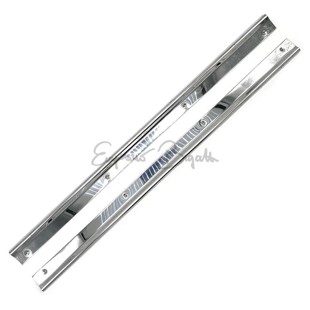 Coppia battitacco batticalcagno in acciaio inox base piatta | Fiat 500 F L R | - Image 2