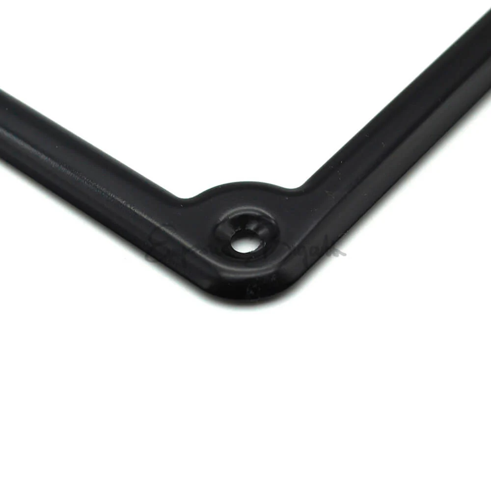 Coppia cornice targa anteriore e posteriore fino al 1975 in metallo verniciato nero | Fiat 500 | - Image 3