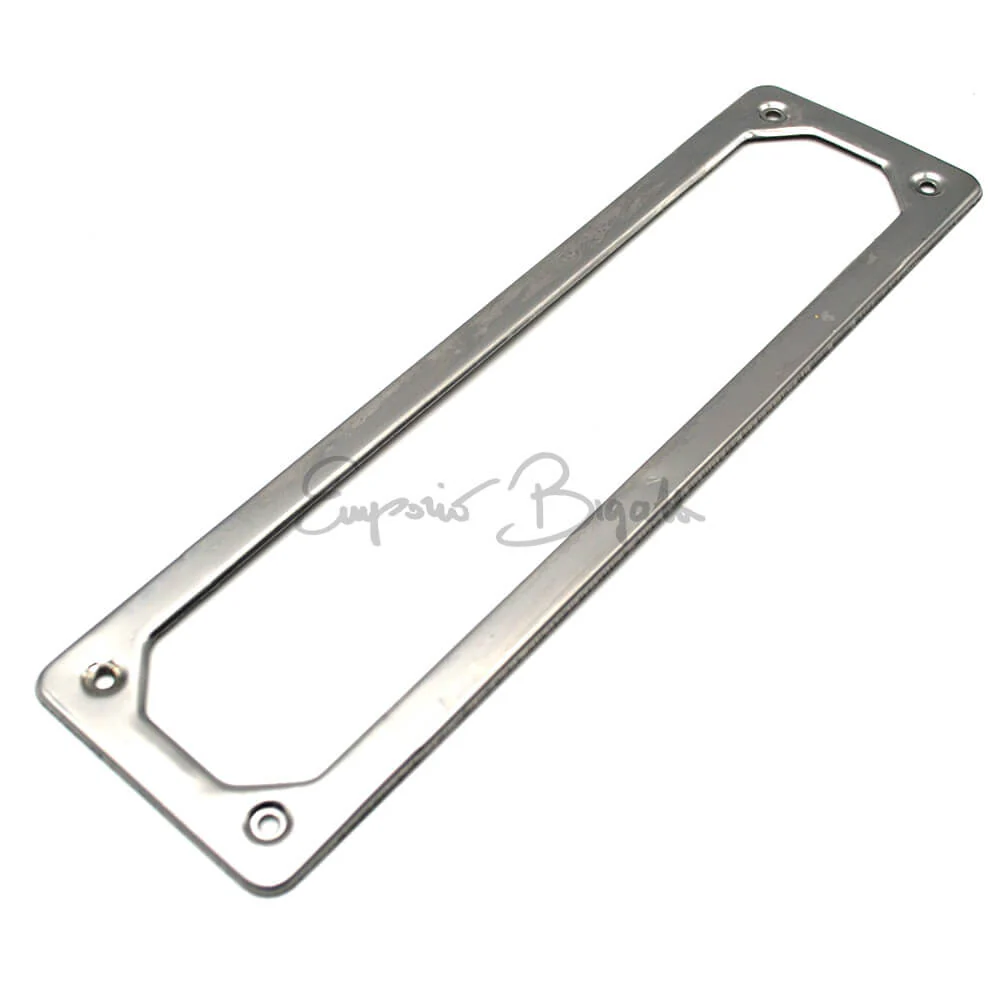 Coppia cornice targa in acciaio inox fino al 1975 | Fiat 500 | - Image 3