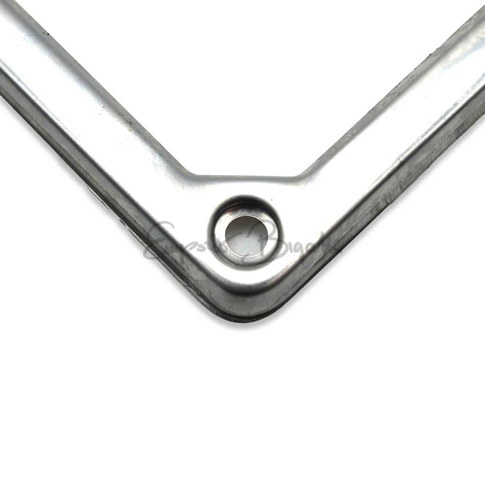 Coppia cornice targa in acciaio inox fino al 1975 | Fiat 500 | - Image 5