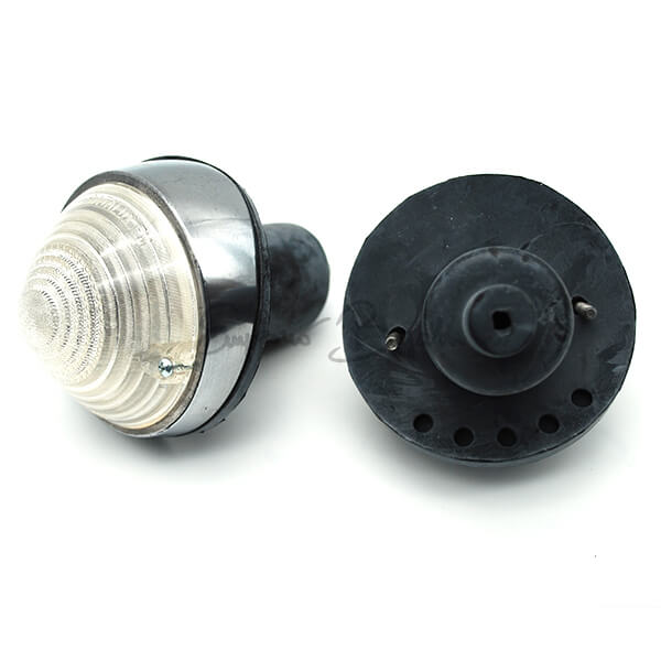 Coppia fanalini anteriori completi con base in Alluminio | Fiat 500 N D Giardiniera base D |