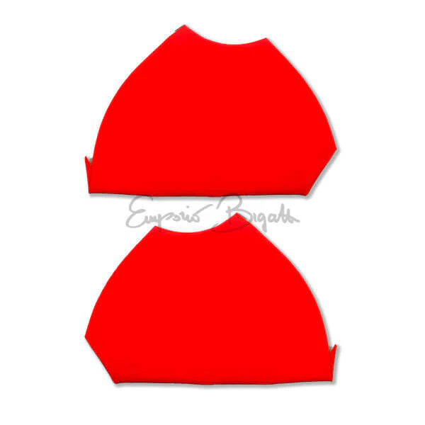 Coppia pannelli posteriori passaruota rosso | Fiat 500 D F 1° serie |