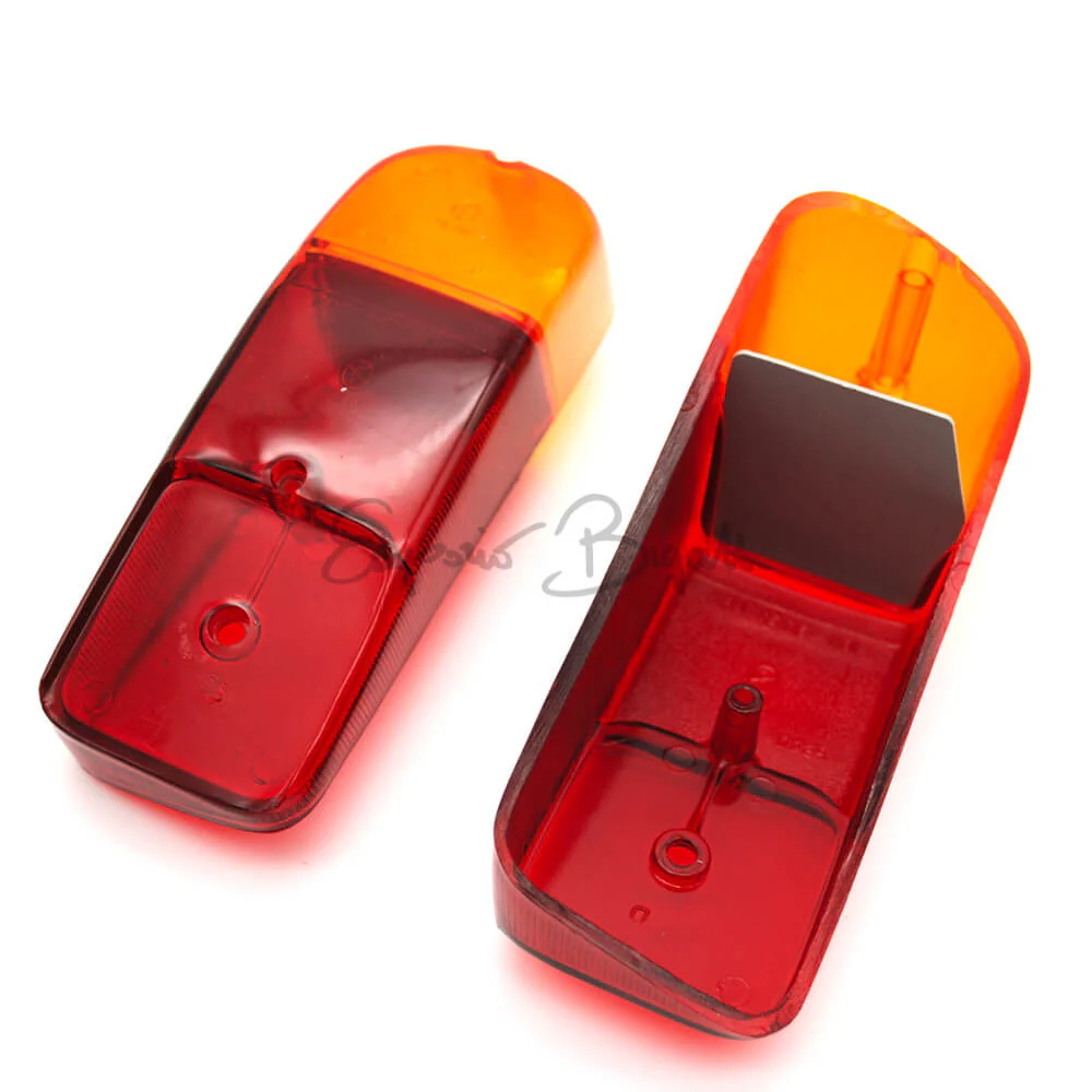 Coppia plastiche fanali posteriori senza catadiotri | Fiat 500 N D | Fiat 600 D | Fiat 600 E |