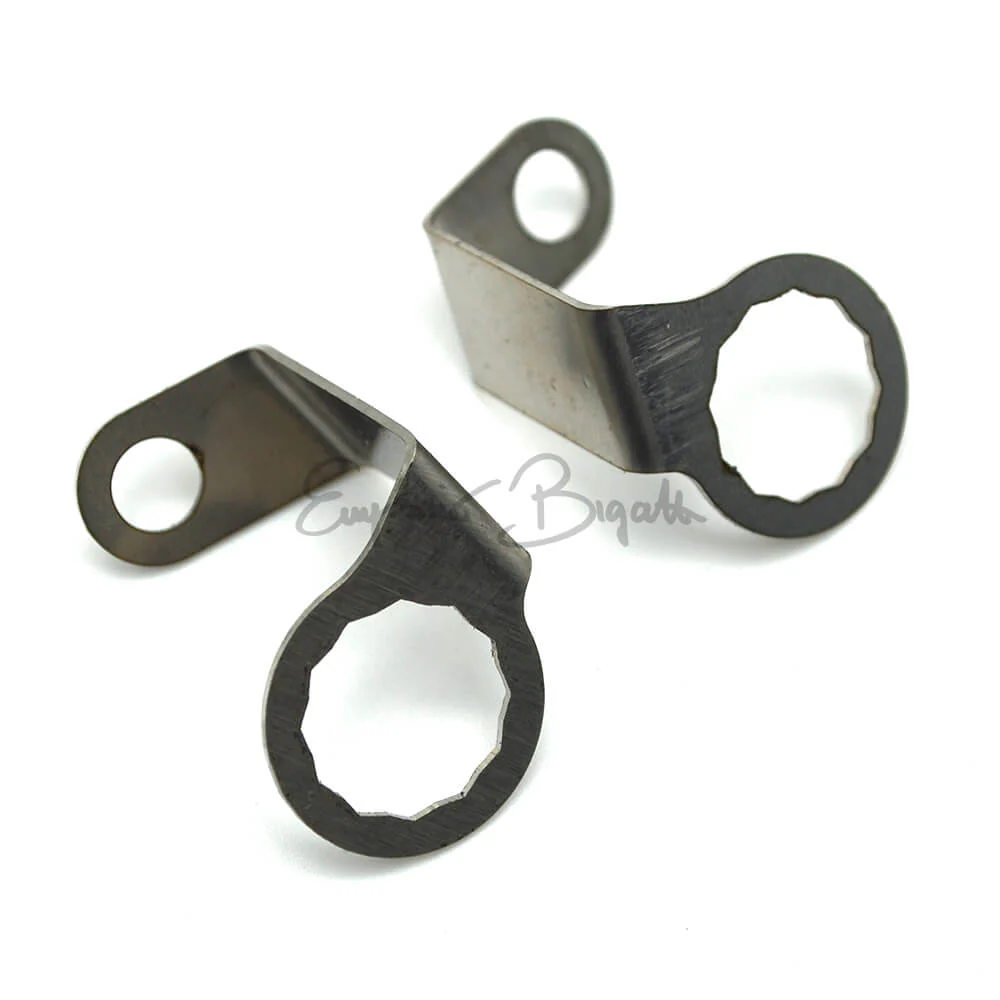 Coppia staffe fissaggio tubi freno anteriori | Fiat 500 N D F L R Giardiniera |