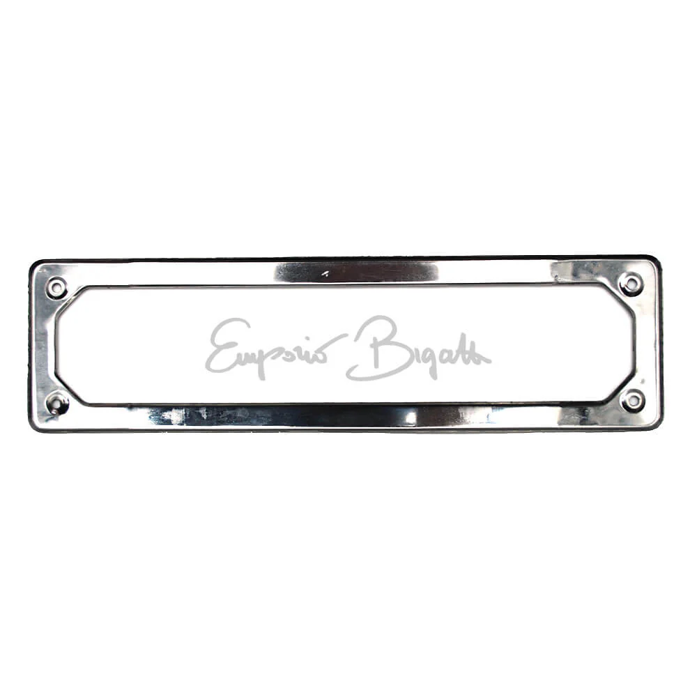 Cornice targa anteriore in acciaio Inox fino al 1985 | Fiat 500 F L R N D Giardiniera | Fiat 126 | Fiat 600 | - Image 3