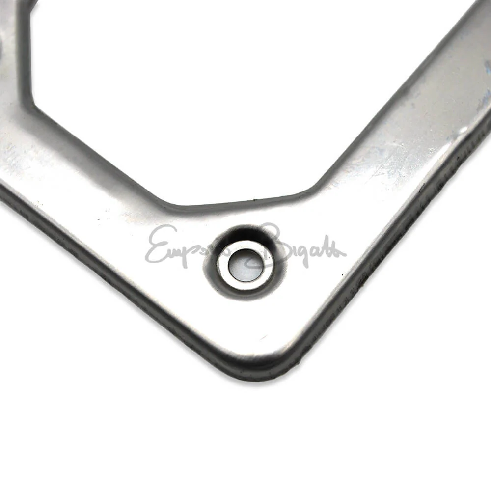 Cornice targa anteriore in acciaio Inox fino al 1985 | Fiat 500 F L R N D Giardiniera | Fiat 126 | Fiat 600 | - Image 4