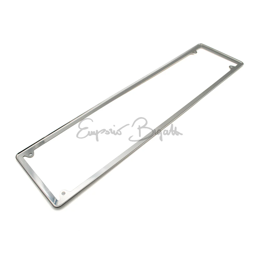 Cornice targa posteriore in acciaio inox per targa affiancata 4 fori  dal 1976 al 1998 | Universale | - Image 3