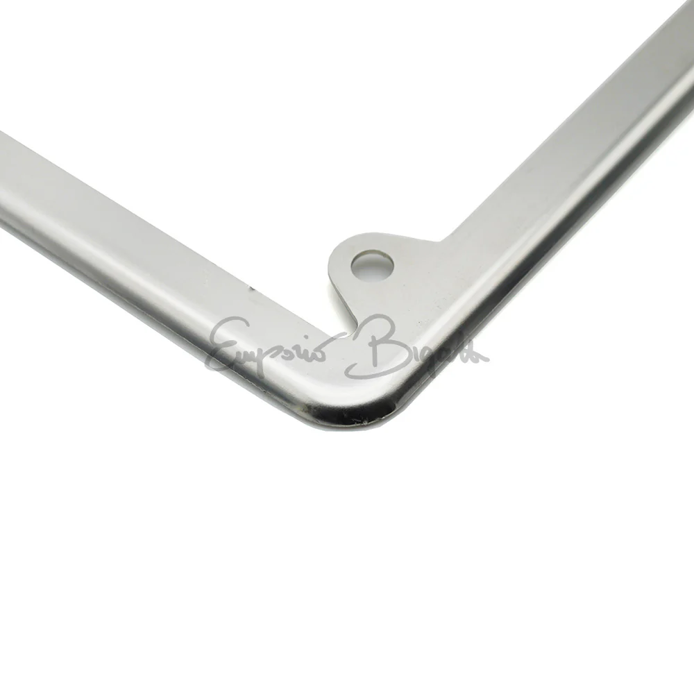 Cornice targa posteriore in acciaio inox per targa affiancata 4 fori  dal 1976 al 1998 | Universale | - Image 4