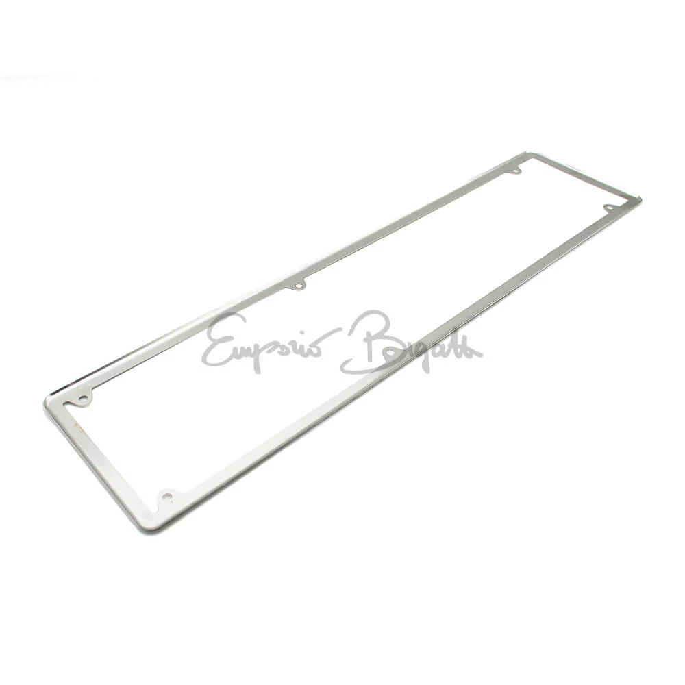 Cornice targa posteriore in acciaio inox per targhe affiancate 6 fori dal 1976 al 1998 | Universale | - Image 3