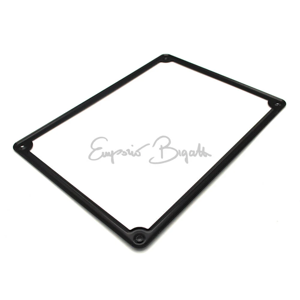 Cornice targa posteriore in metallo nero alta qualità fino al 1975 | Fiat 500 F L R N D Giardiniera | Fiat 126 | Fiat 600 | - Image 3