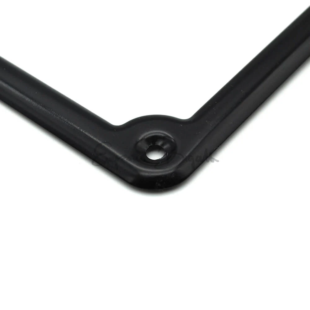Cornice targa posteriore in metallo nero alta qualità fino al 1975 | Fiat 500 F L R N D Giardiniera | Fiat 126 | Fiat 600 | - Image 4