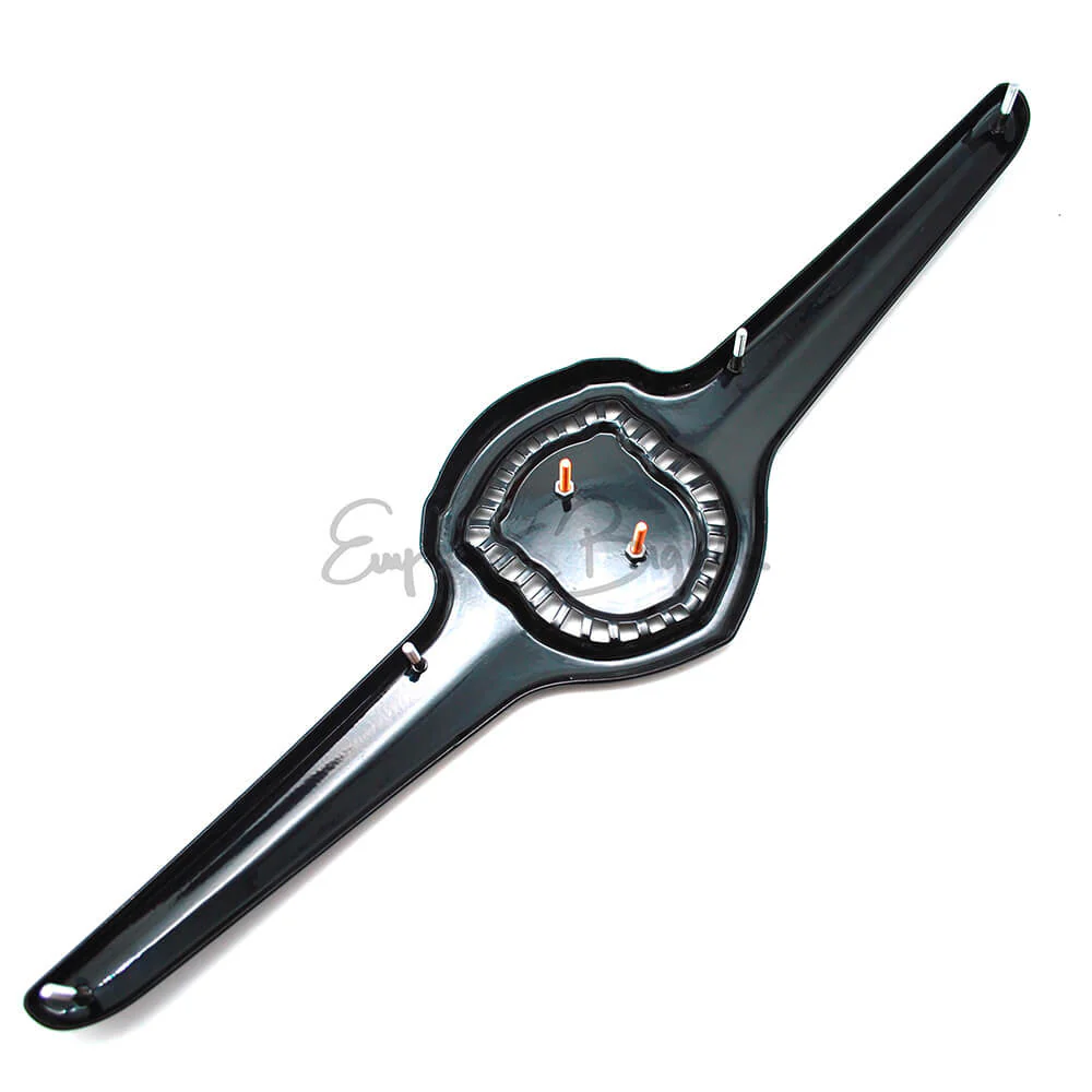 Fregio anteriore in metallo Nero Lucido con Logo Abarth | Fiat 500 D F | - Image 2