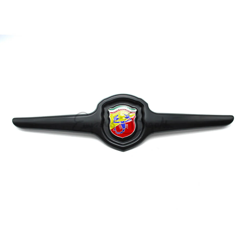 Fregio anteriore in metallo Nero Opaco con Logo Abarth | Fiat 500 L R |