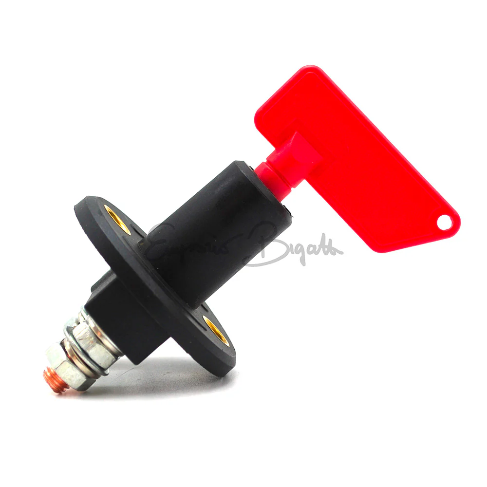 Interruttore stacca batteria con chiave rossa filettatura 6mm  | Fiat 500 | - Image 2