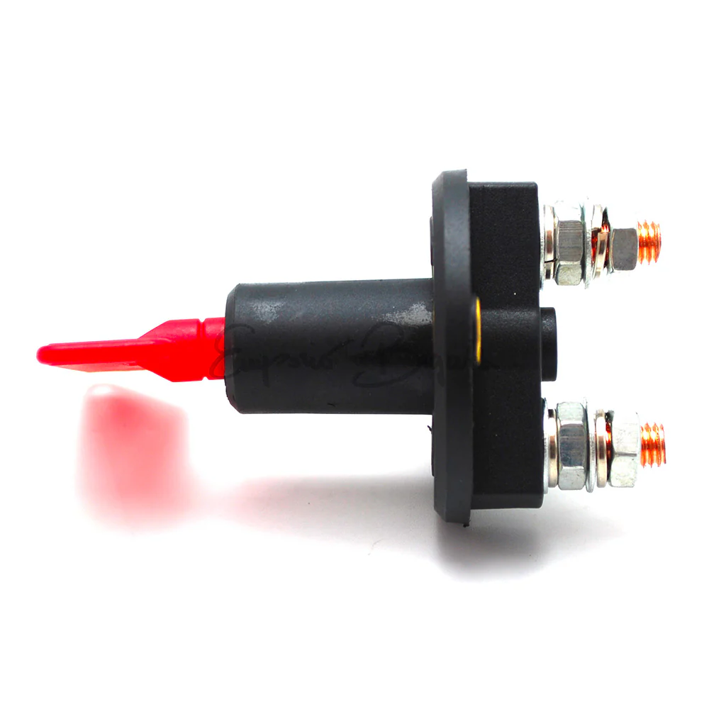 Interruttore stacca batteria con chiave rossa filettatura 6mm  | Fiat 500 | - Image 4