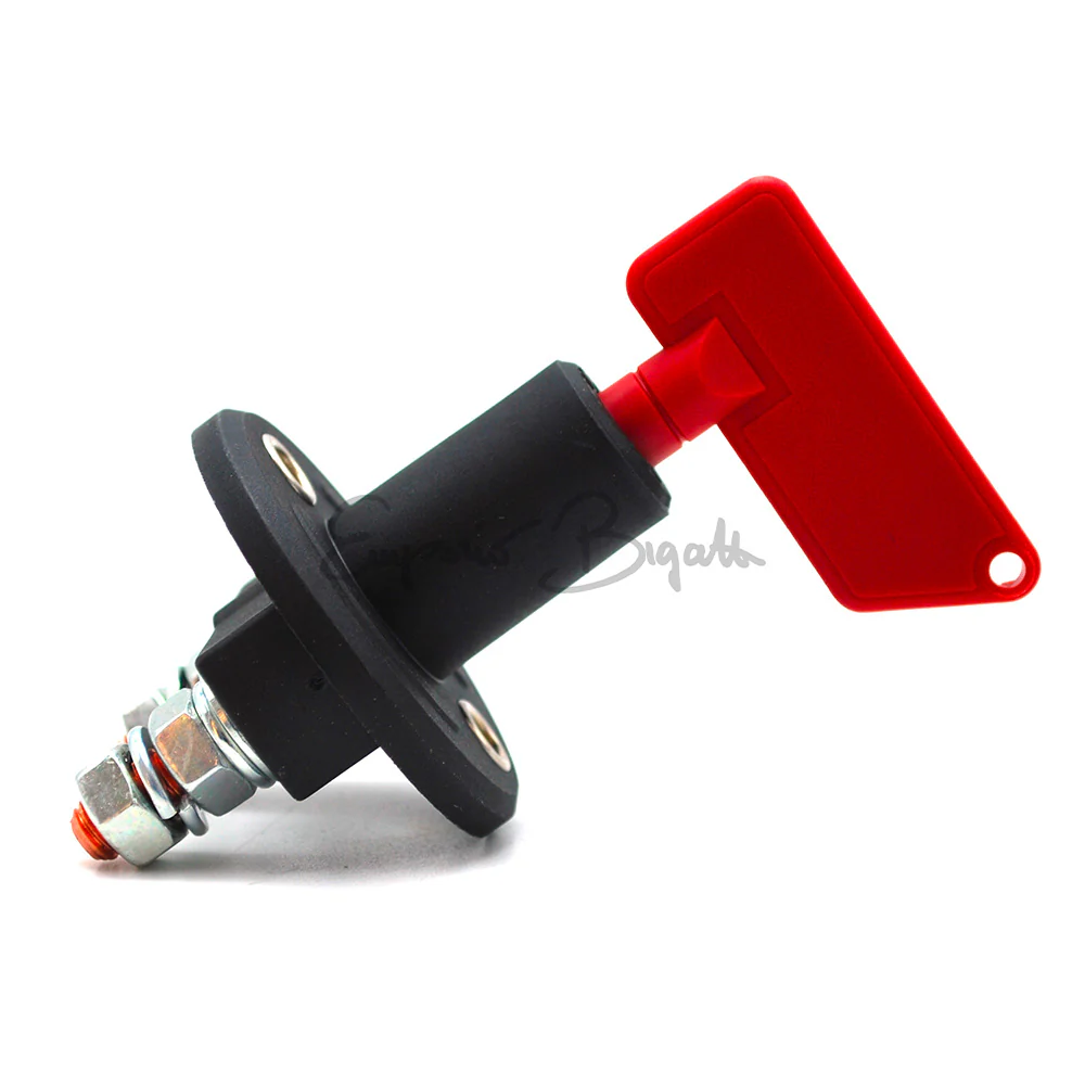 Interruttore stacca batteria con chiave rossa filettatura 8mm  | Fiat 500 | - Image 4