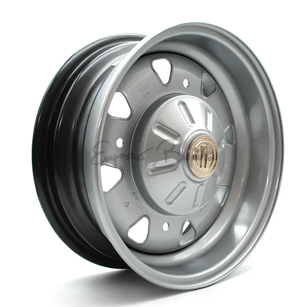 Kit 4 Cerchi in ferro CMR Omologati 4,5x12 con coppetta cromata | Fiat 500 N D F L R | - Image 3