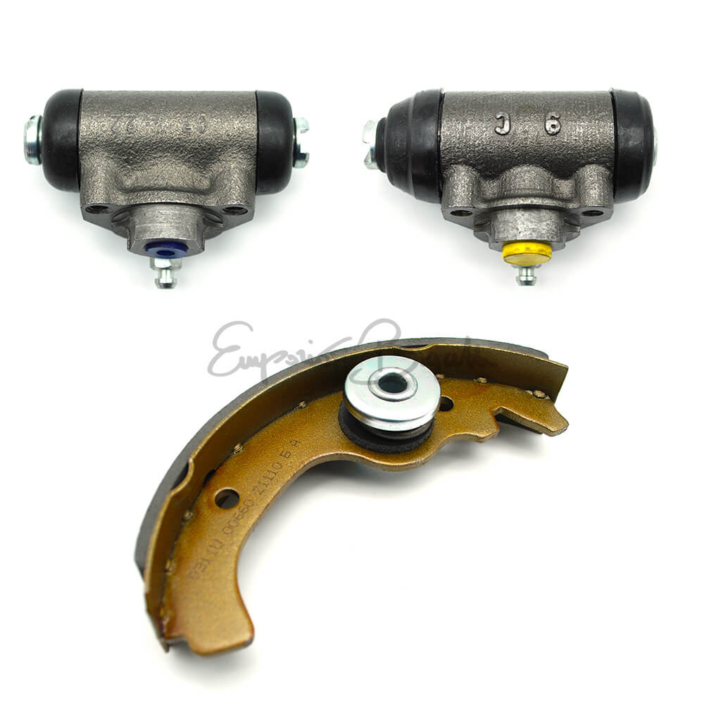 * Kit 4 cilindretti + 8 ganasce + pompa freni + 4 tubi freno + 4 tamburi | Fiat 500 F L | - Image 3