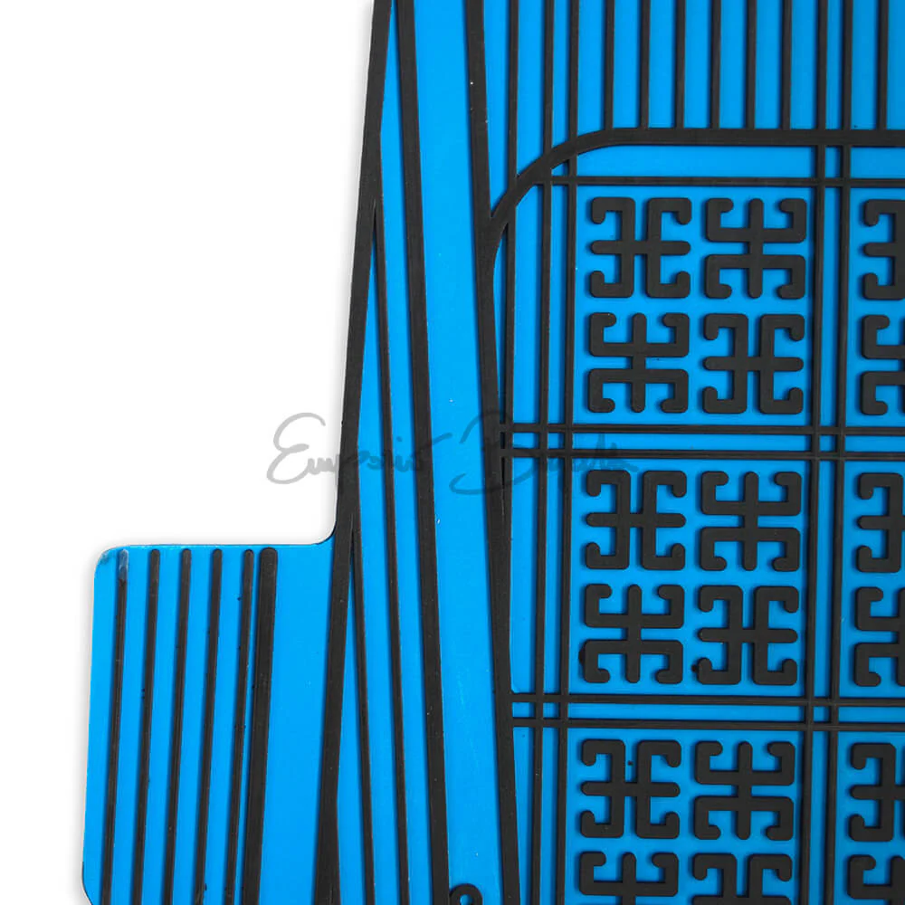 Kit 4 sovratappeti in gomma blu | Fiat 500 D F L R | - Image 2