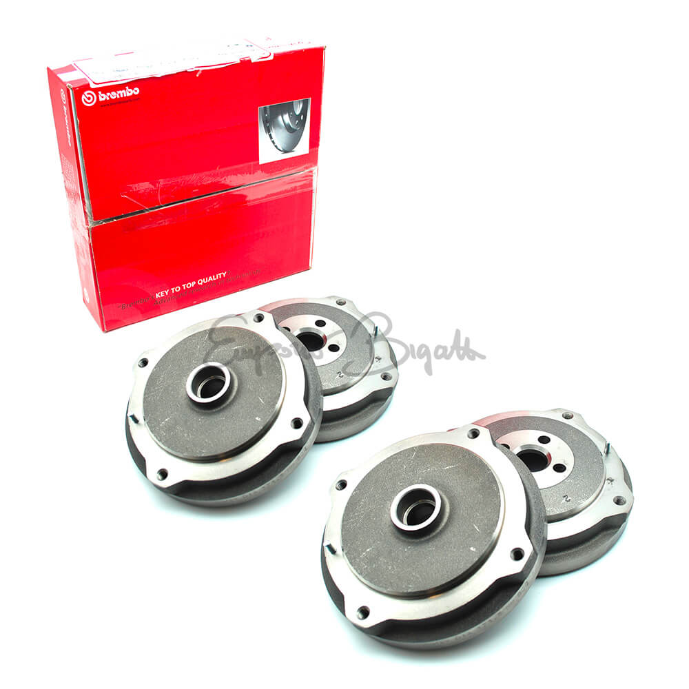* Kit 4 tamburi freno anteriori + posteriori BREMBO | Fiat 500 N D F L R | Fiat 126 |