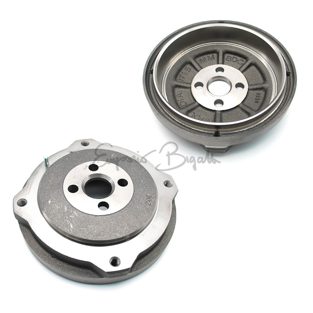 * Kit 4 tamburi freno anteriori + posteriori BREMBO | Fiat 500 N D F L R | Fiat 126 | - Image 4