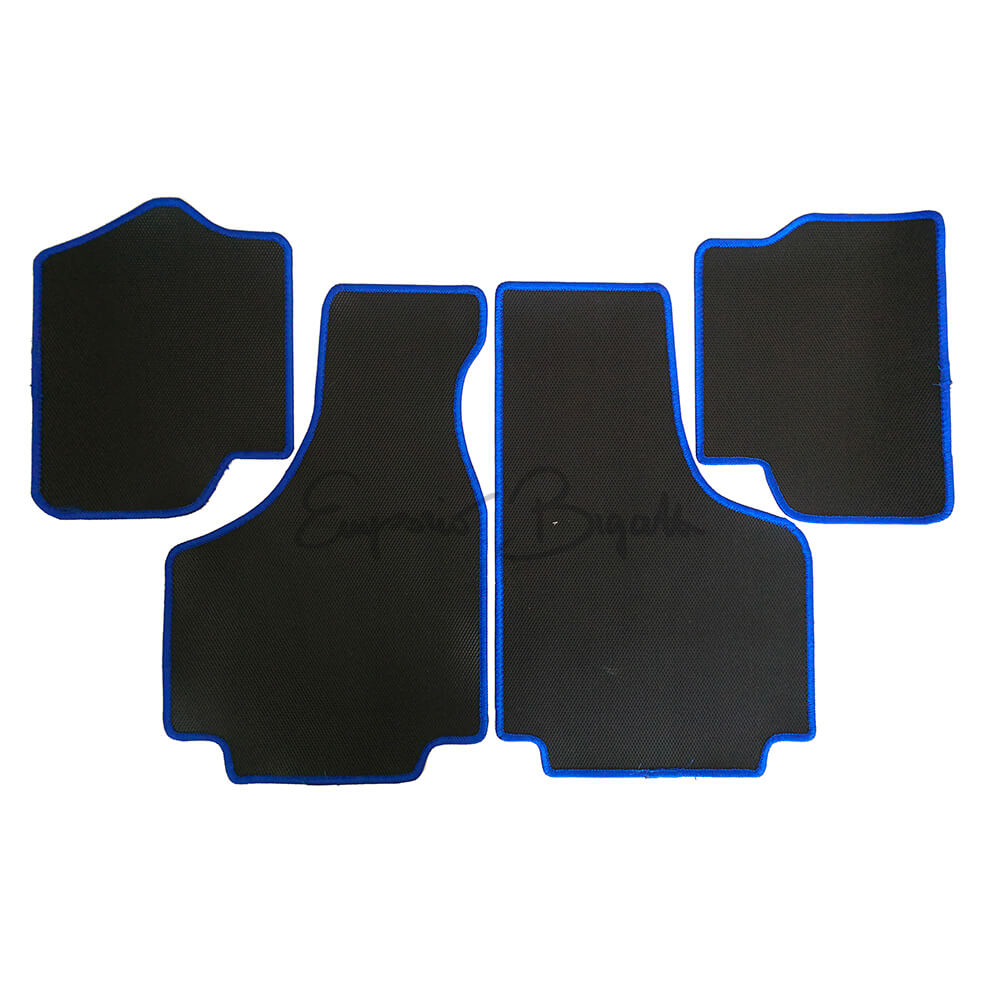 Kit 4 tappeti in gomma blu | Fiat 500 |