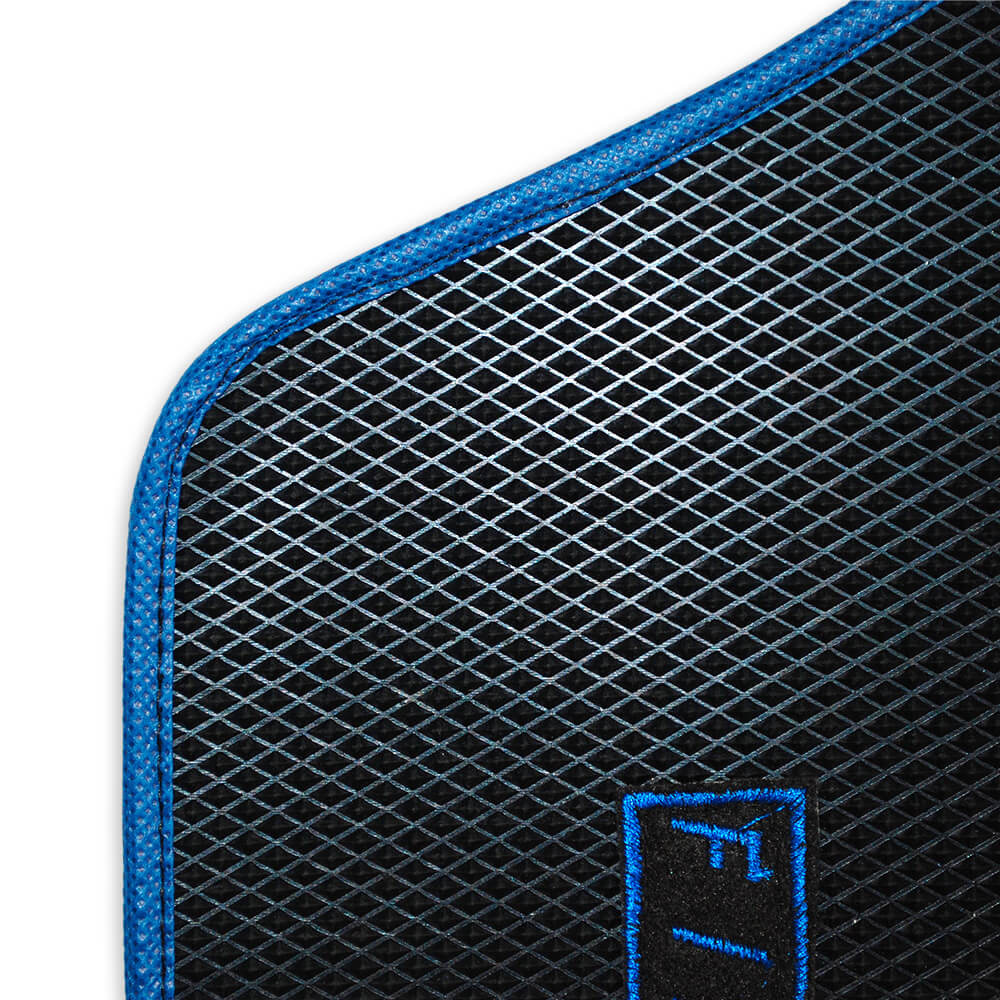 Kit 4 tappeti in gomma blu | Fiat 500 | - Image 4