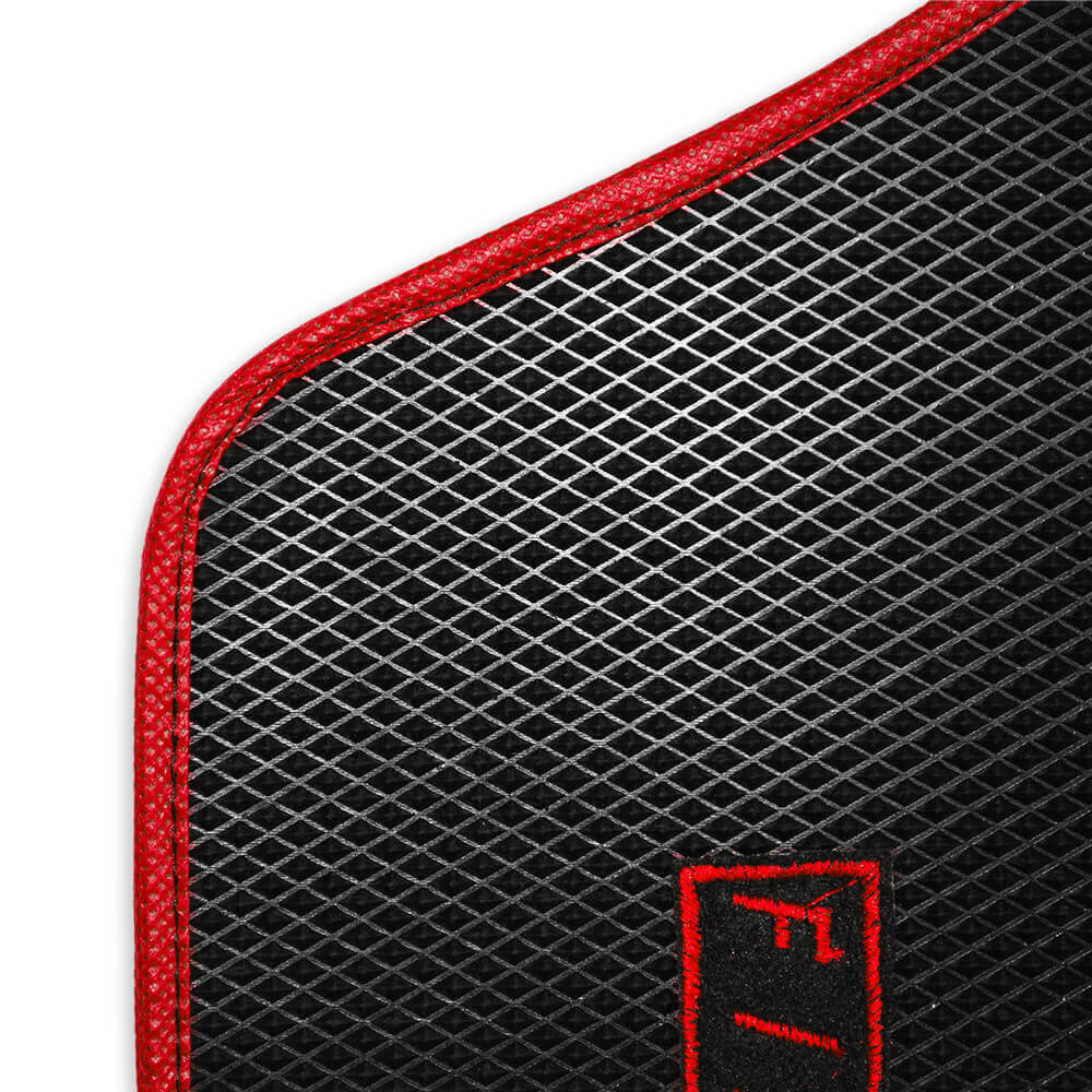 Kit 4 tappeti in gomma rosso | Fiat 500 | - Image 2