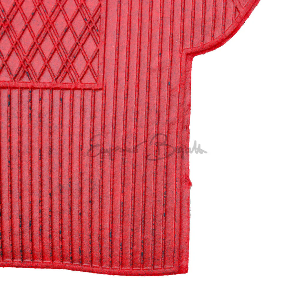 Kit 4 tappeti in gomma tipo originale economici rosso | Fiat 500 | - Image 2