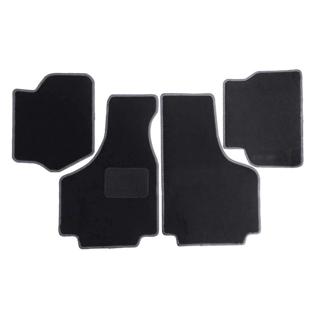 Kit 4 tappeti in moquette bordo grigio | Fiat 500 |