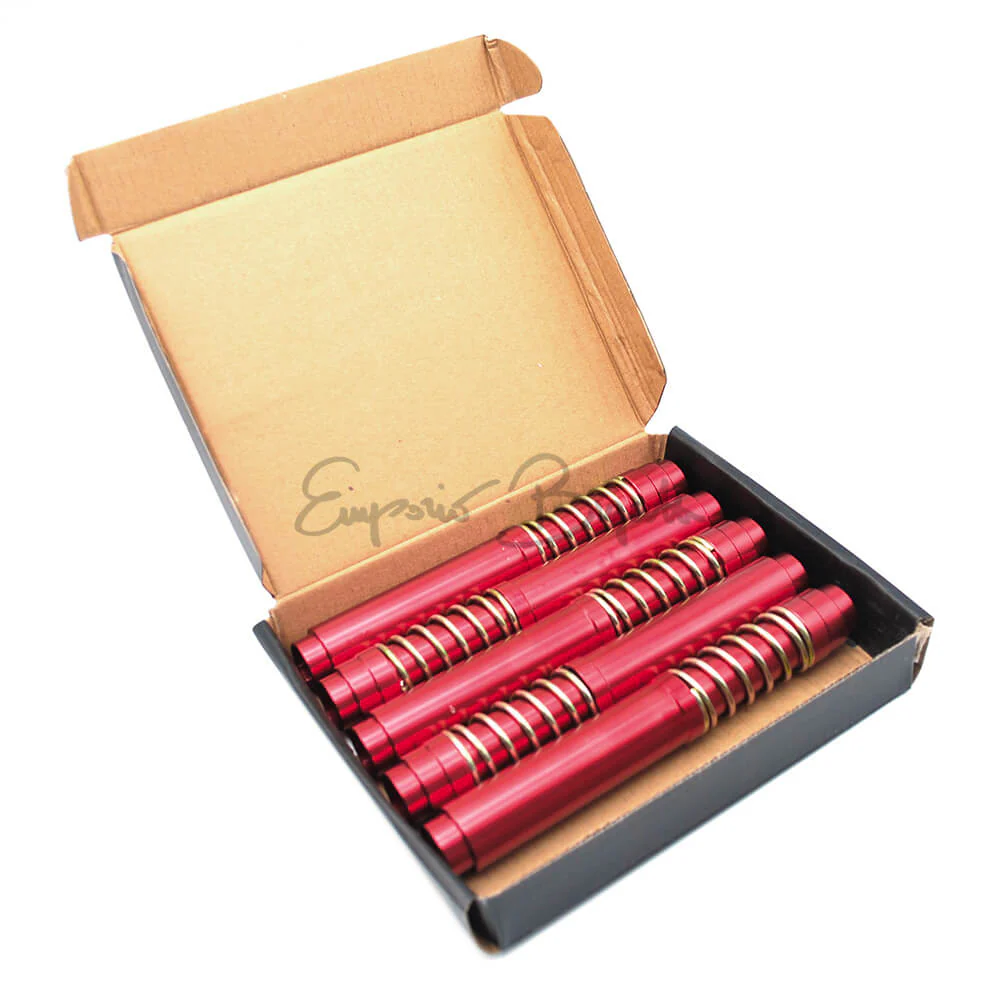 Kit 5 cannette astucci punterie telescopiche rosse con molle | Fiat 500 N D F L R Giardiniera | - Image 3