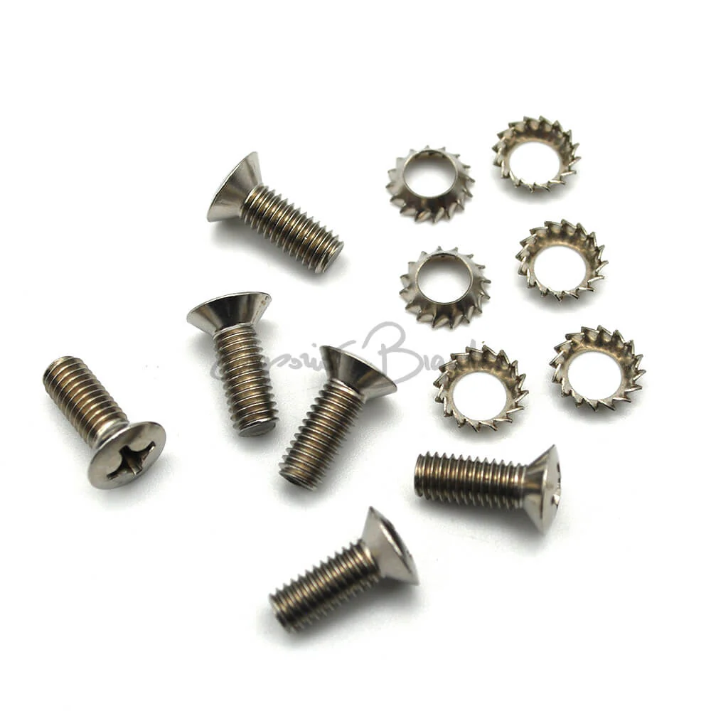 Kit 6 viti + rondelle montaggio meccanismo interno serratura porta | Fiat 500 |