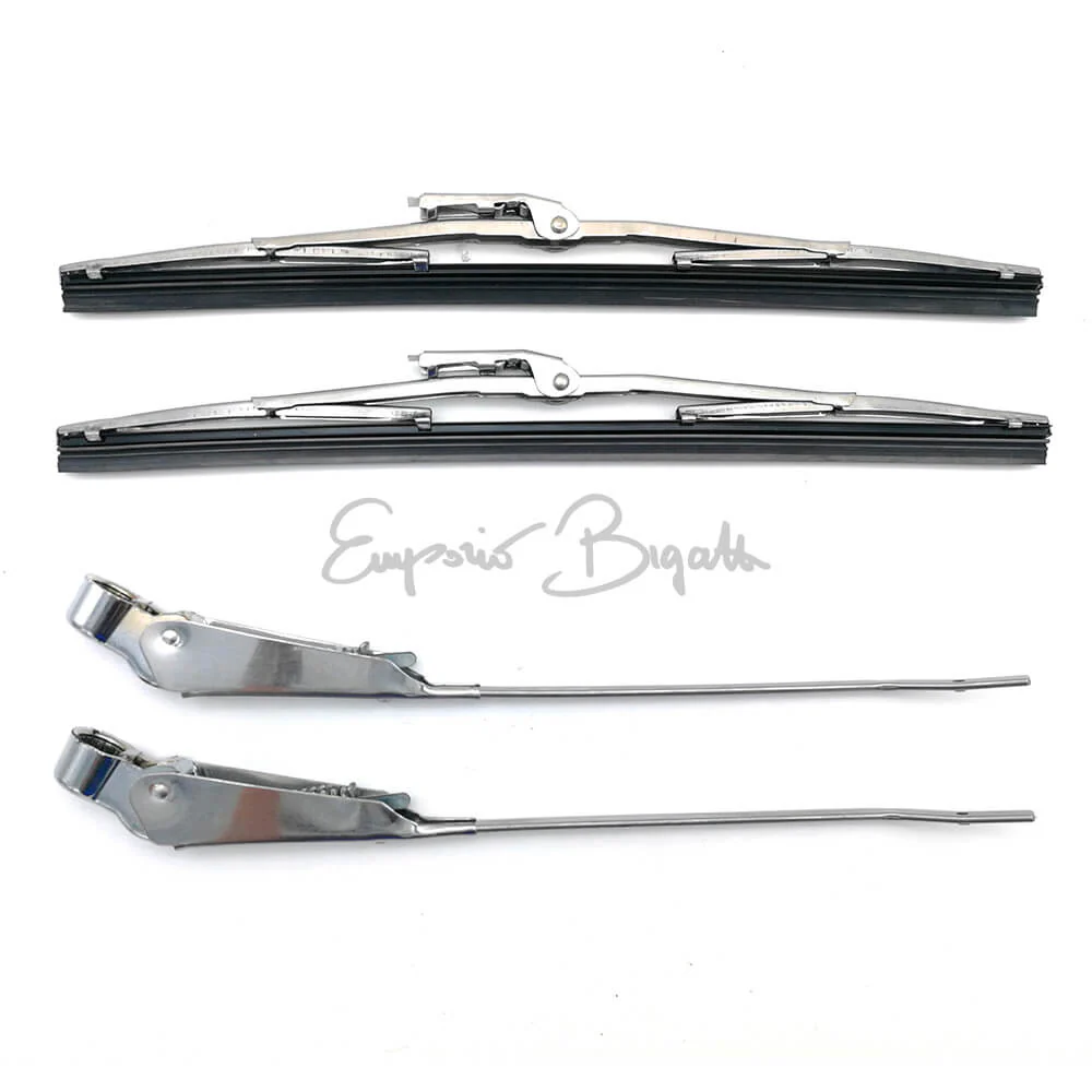 Kit bracci + spazzole tergi cristallo | Fiat 500 F 2 serie L R Giardiniera | Fiat 600 E |