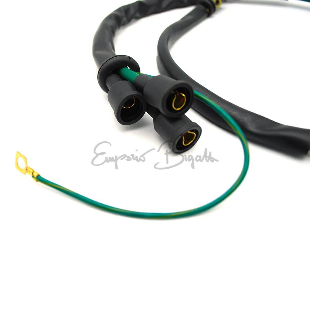 Kit cavi candele bobina sinistra + candele di accensione + gommini | Fiat 500 F prima serie N D | - Image 4