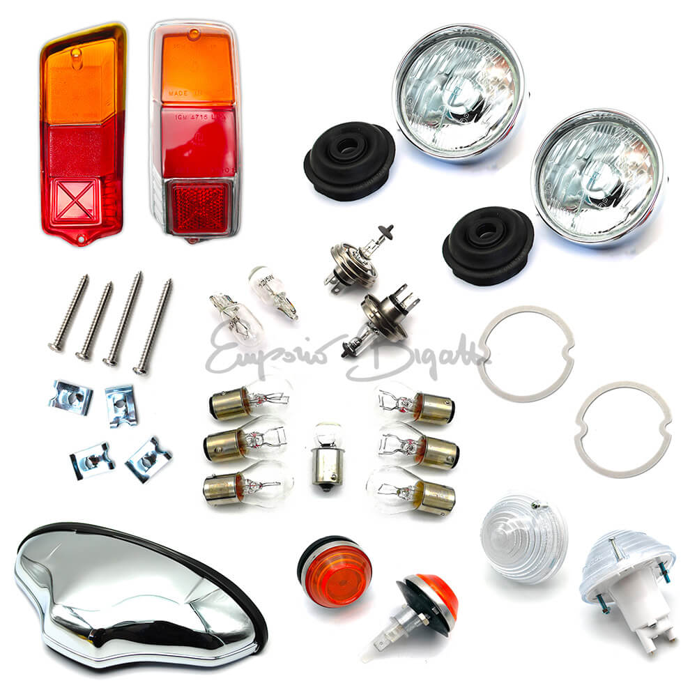 Kit completo fanaleria Classic Alta Qualita' disegno Altissimo | Fiat 500 F L R |