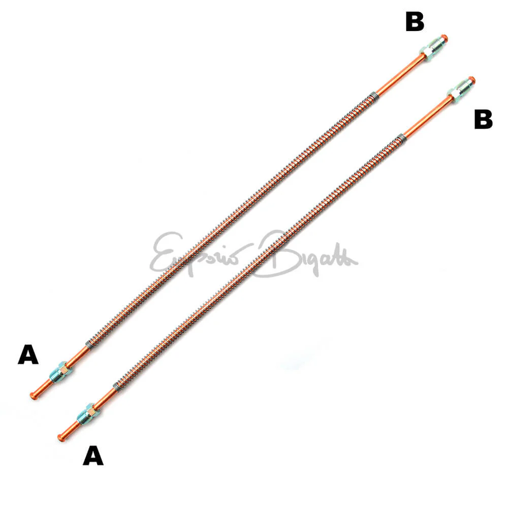 Kit completo tubi freno in rame | Fiat 500 F 1 serie D | - Image 2