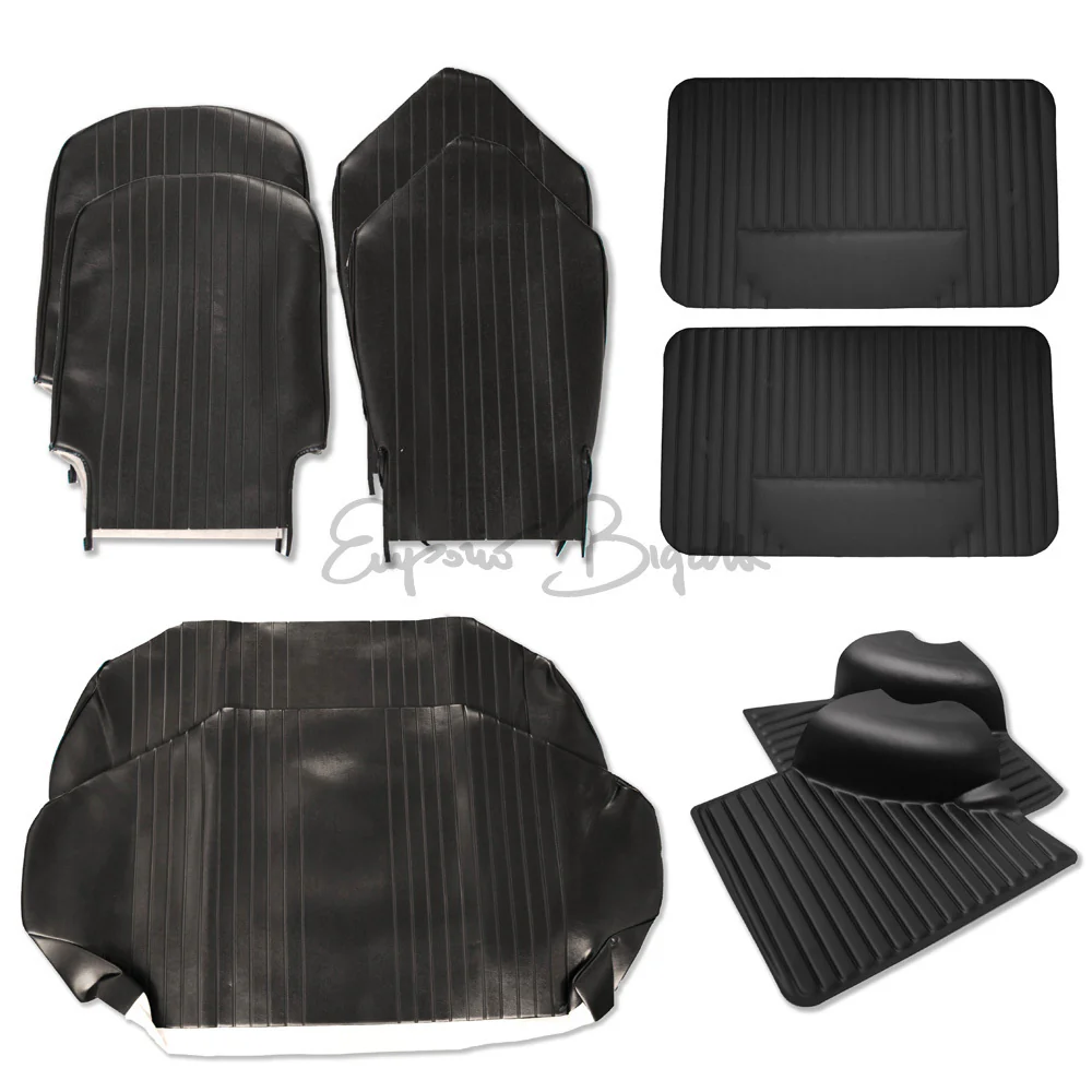 Kit fodere sedili + pannelli colore nero Alta Qualità ASI | Fiat 500 L |