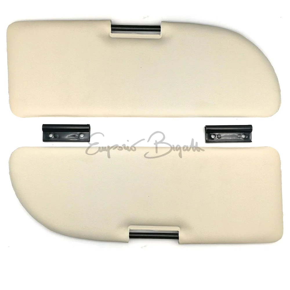 Kit pantine parasole grigio panna + cerniere + viti | Fiat 500 F L R Giardiniera |