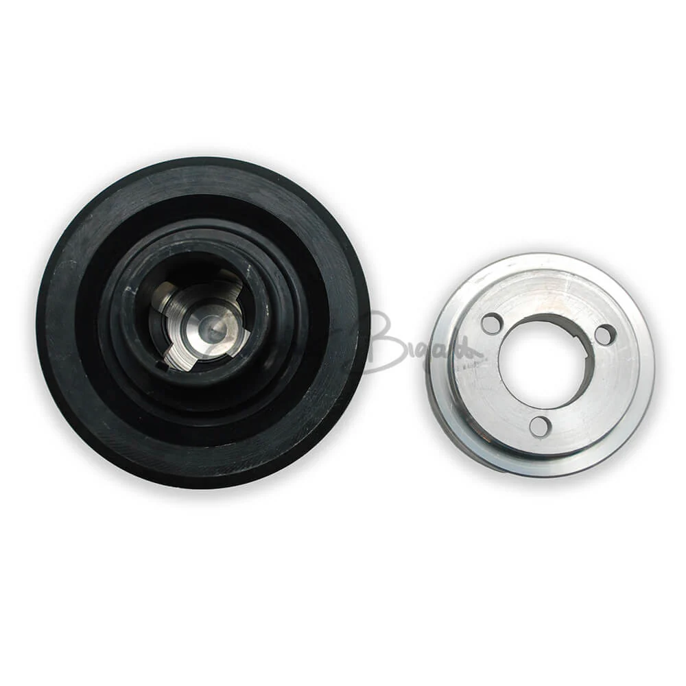 Kit pulegge in alluminio con cinghia poly-v e tendicinghia per Alternatore | Fiat 500 F L R | Fiat 126 | - Image 5