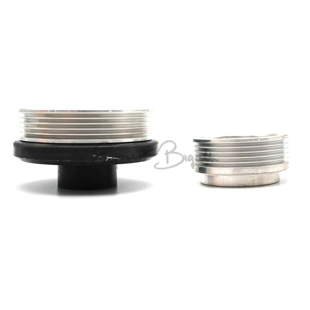 Kit pulegge in alluminio con cinghia poly-v e tendicinghia per Alternatore | Fiat 500 F L R | Fiat 126 | - Image 6