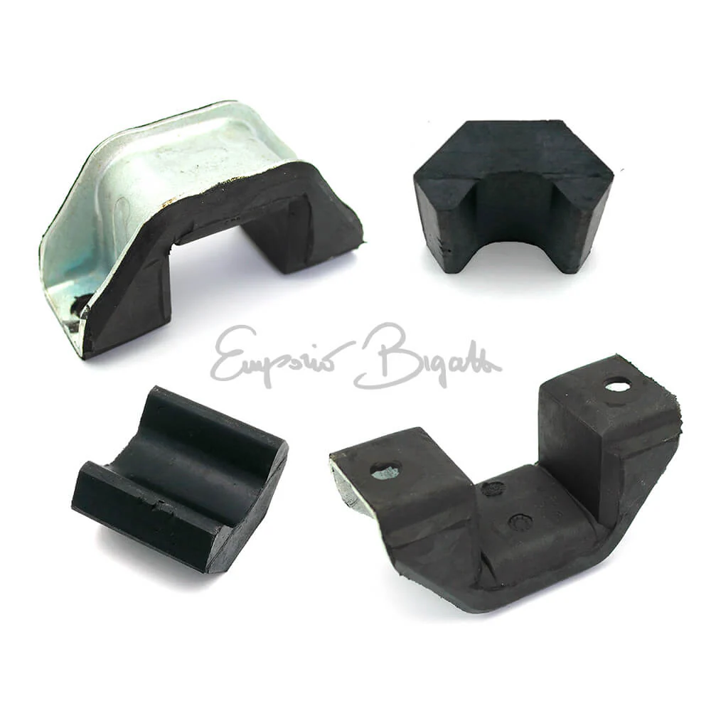 Kit supporti inferiori + tamponi gommini balestra | Fiat 500 N D F L R Giardiniera |