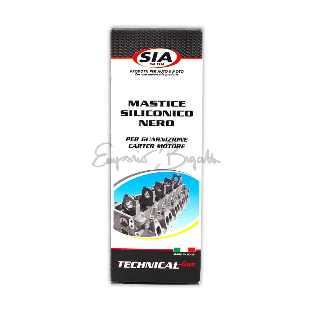 Mastice siliconico alta temperatura Nero Tubetto 75 ml