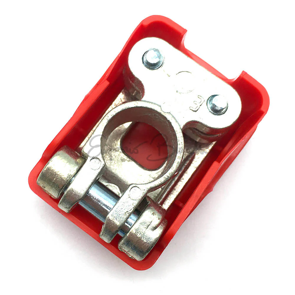 Morsetto positivo con aggancio sgancio rapido rosso | Fiat 500 N D F L R Giardiniera | Fiat 126 | Fiat Panda | - Image 3