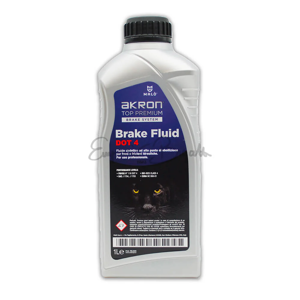 Olio freni AkronTop Premium DOT 4 - 1 litro | Fiat 500 N D F L R Giardiniera |