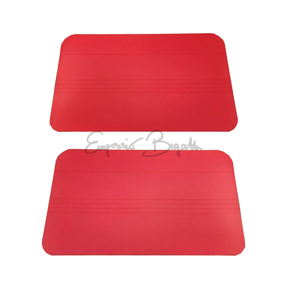 Coppia pannelli porta anteriore Alta Qualità destro + sinistro colore rosso Vivace | Fiat 500 F |