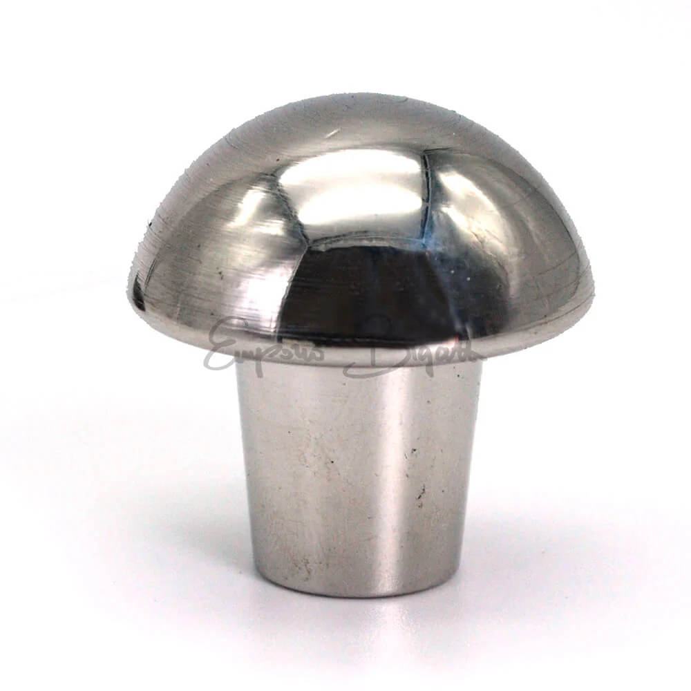Pomello leva marce cambio in acciaio inox a fungo | Fiat 500 |